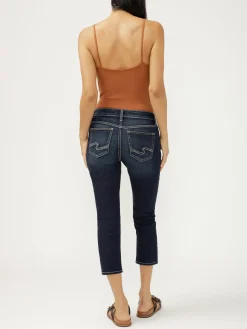Elyse Mid Rise Luxe Stretch Capri