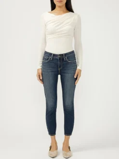 Elyse Mid Rise Skinny Crop Jeans