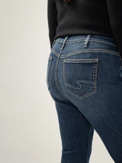 Elyse Mid Rise Skinny Cropped Luxe Stretch Jeans Plus Size