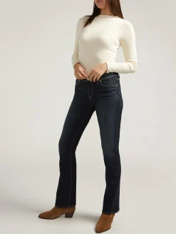 Elyse Mid Rise Slim Bootcut Jeans