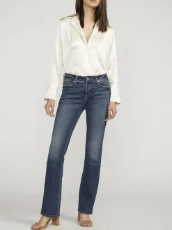 Elyse Mid Rise Slim Bootcut Luxe Stretch Jeans