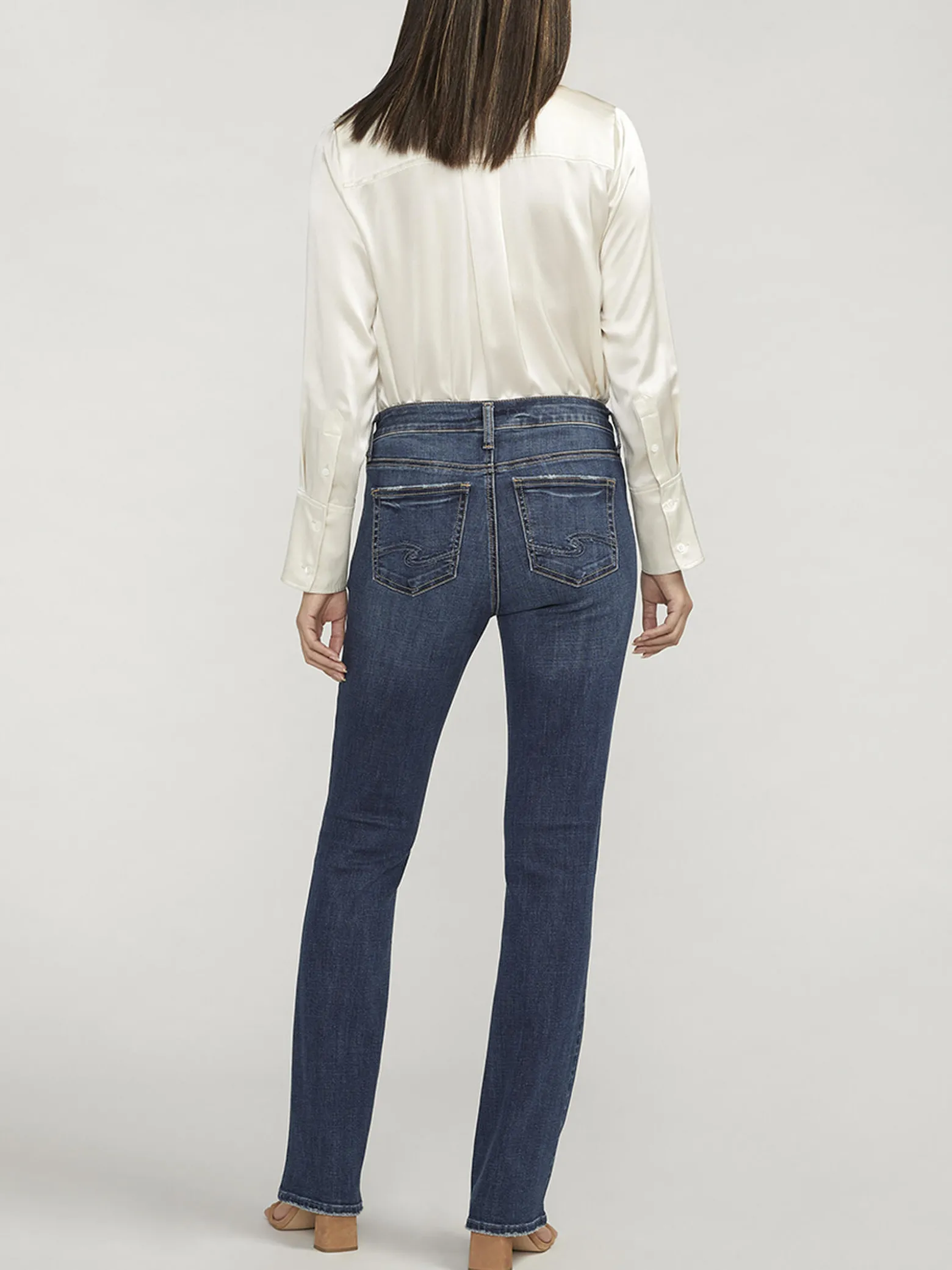Elyse Mid Rise Slim Bootcut Luxe Stretch Jeans
