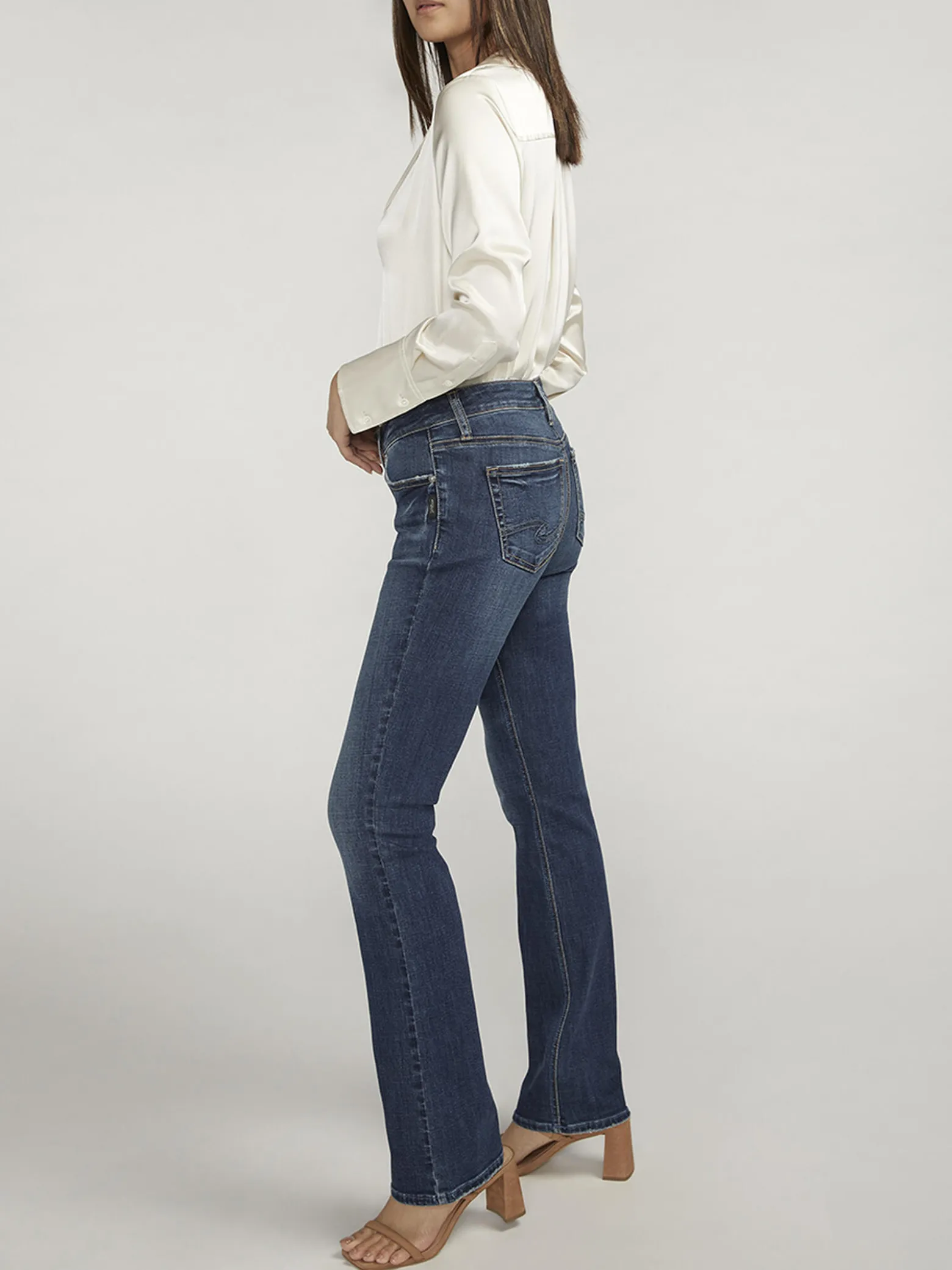 Elyse Mid Rise Slim Bootcut Luxe Stretch Jeans
