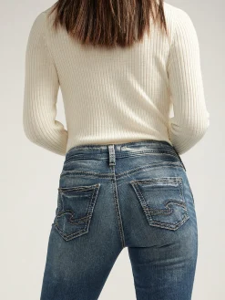 Girlfriend Mid Rise Skinny Leg Jeans