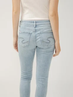 Girlfriend Mid Rise Skinny Leg Jeans