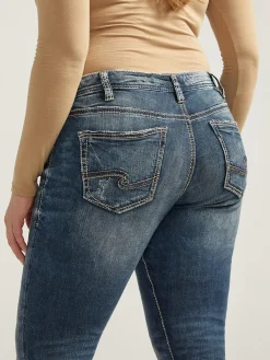 Girlfriend Mid Rise Skinny Leg Jeans Plus Size