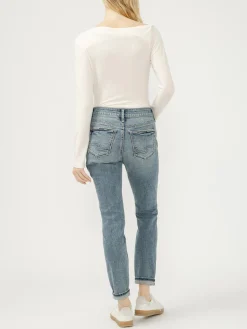 Girlfriend Mid Rise Skinny Leg Jeans