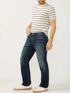 Grayson Classic Fit Straight Leg Knit Flex Jeans