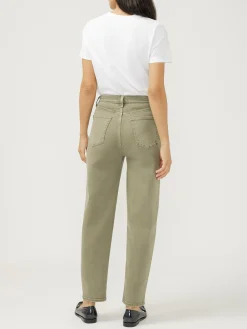 High Rise Arc Leg Jeans