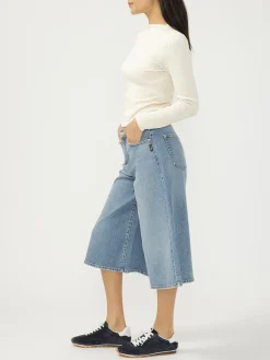 High Rise Culotte Jeans