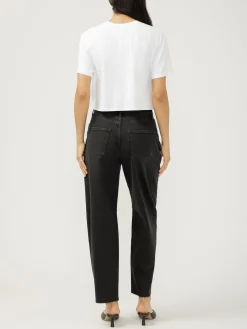 High Rise Slim Barrel Leg Jeans