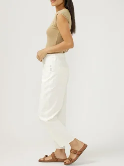 High Rise Slim Barrel Leg Jeans
