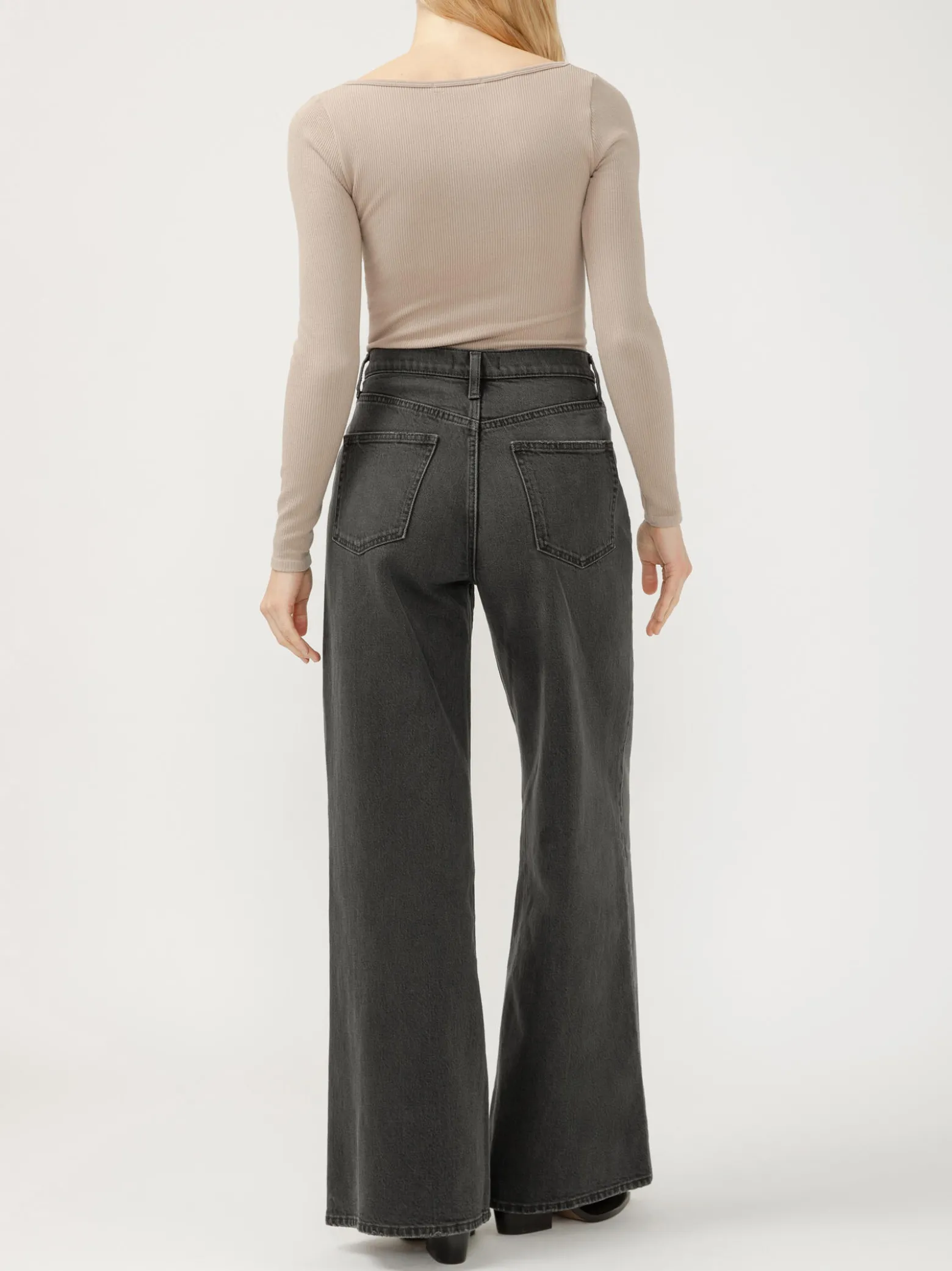 Highly Desirable High Rise Ultra Wide Leg Jeans