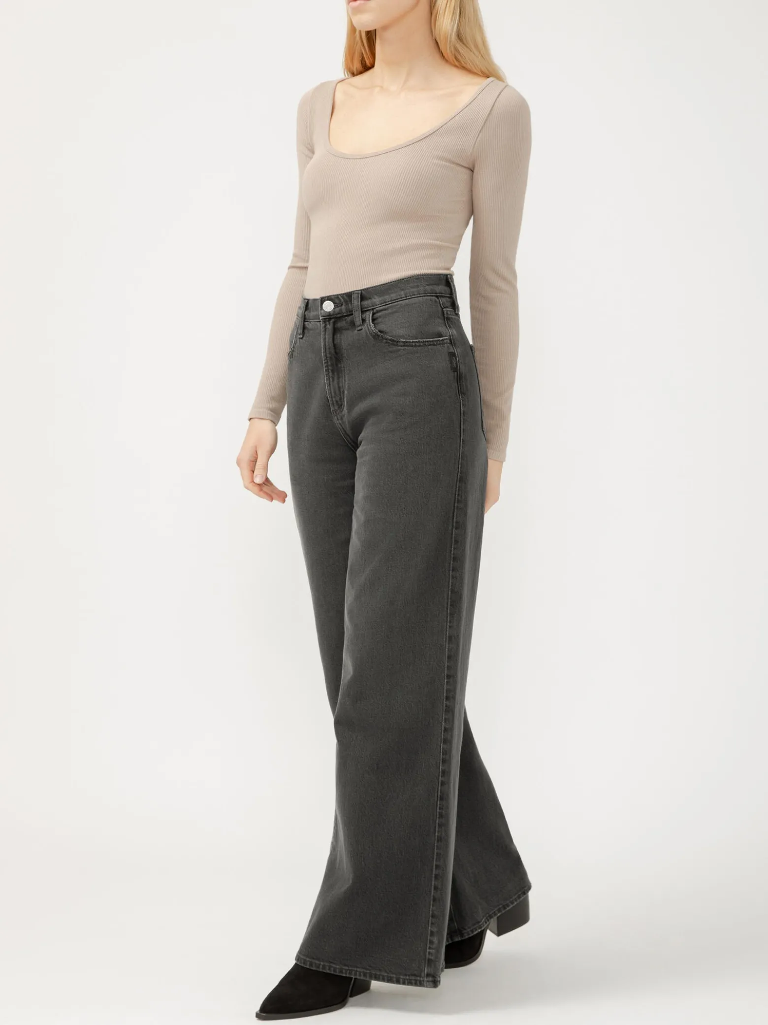 Highly Desirable High Rise Ultra Wide Leg Jeans