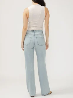 Highly Desirable High Rise Trouser Leg Jeans