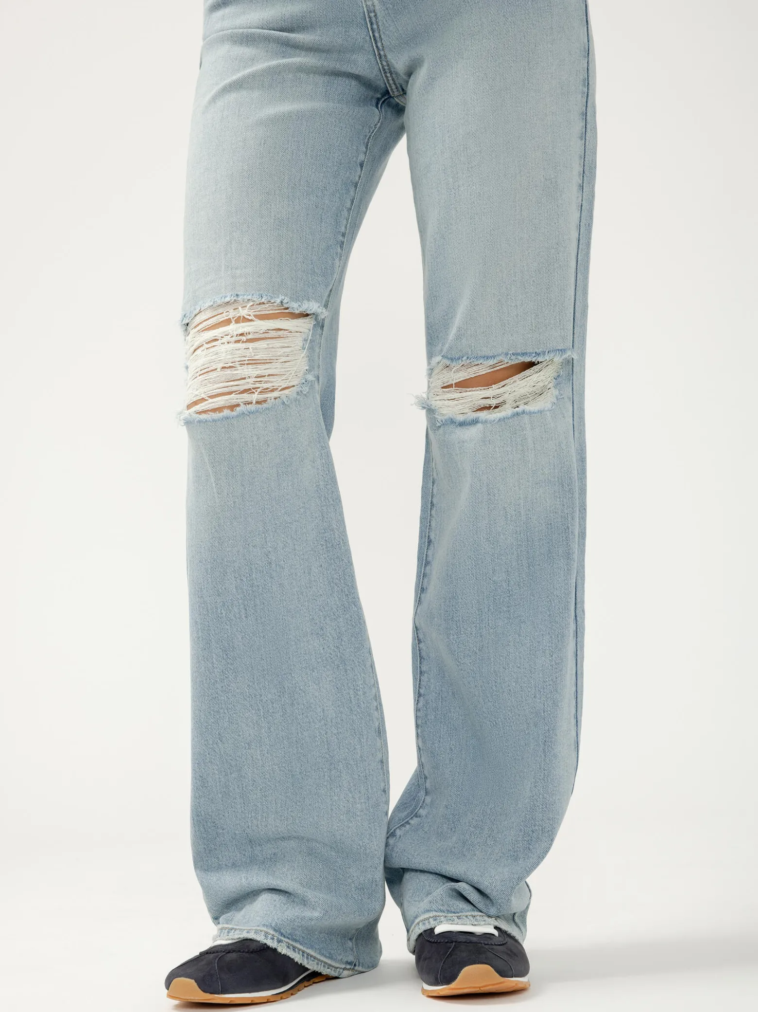 Highly Desirable High Rise Trouser Leg Jeans