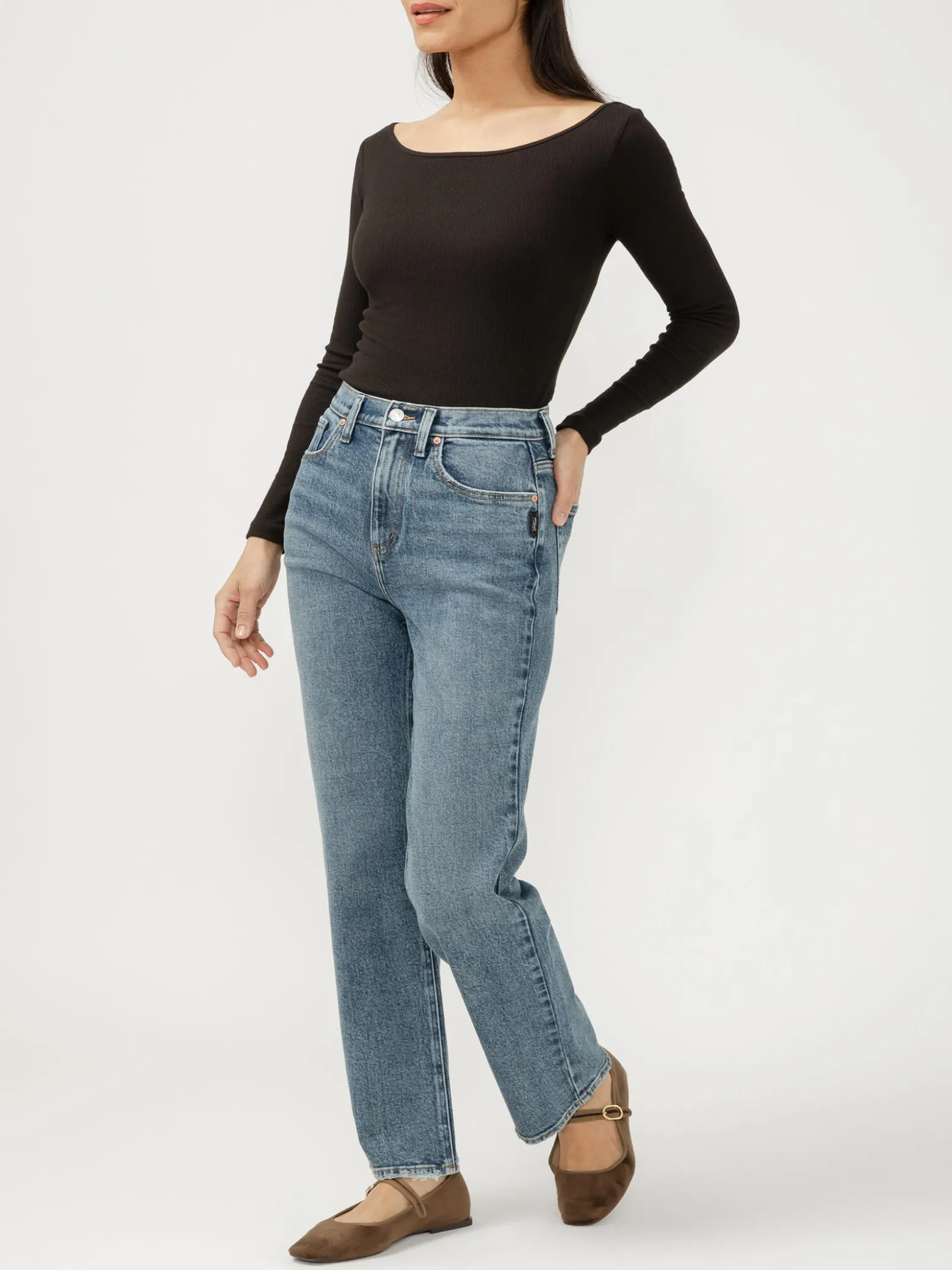 Highly Desirable High Rise Straight Leg Jeans