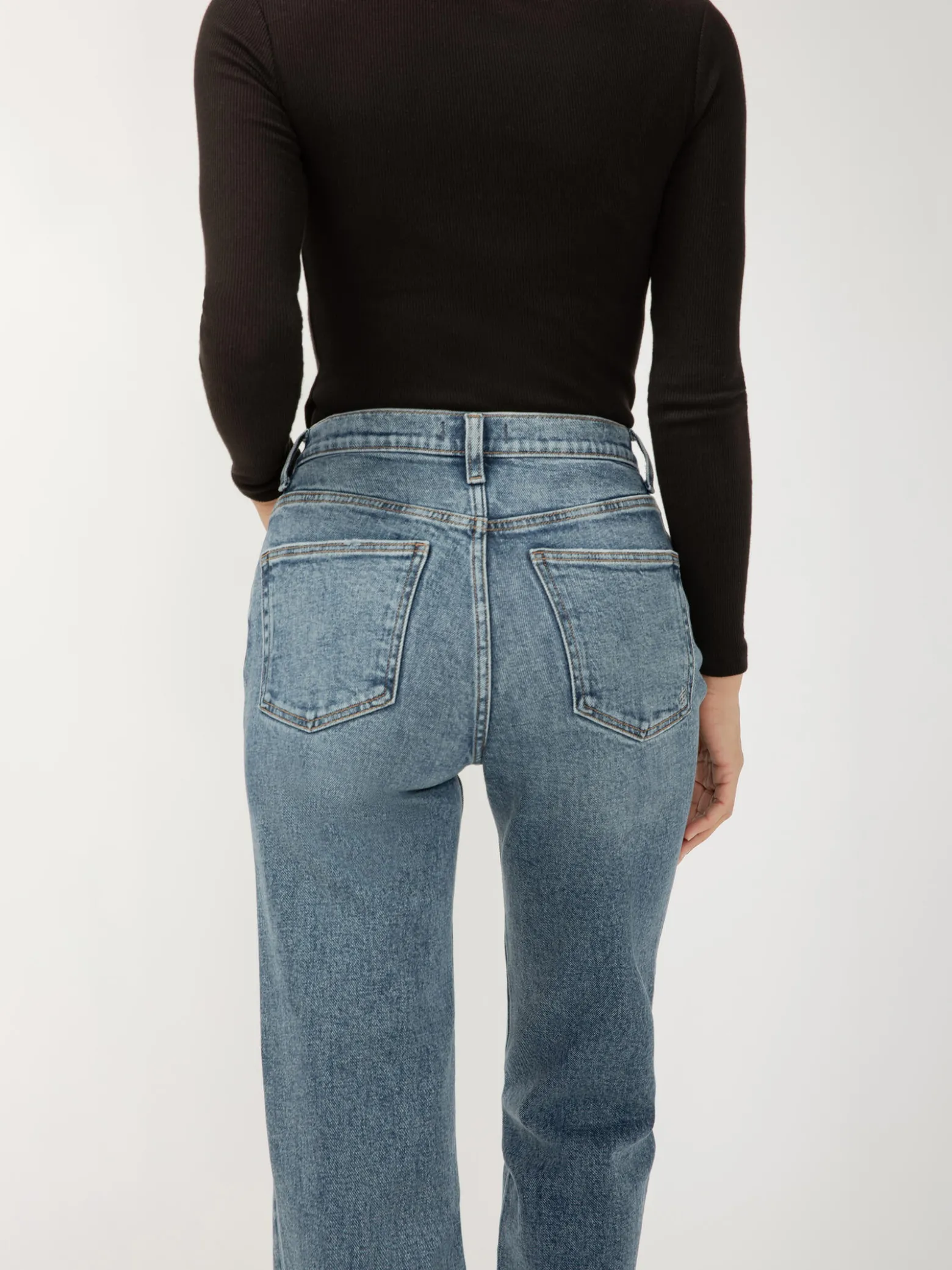 Highly Desirable High Rise Straight Leg Jeans