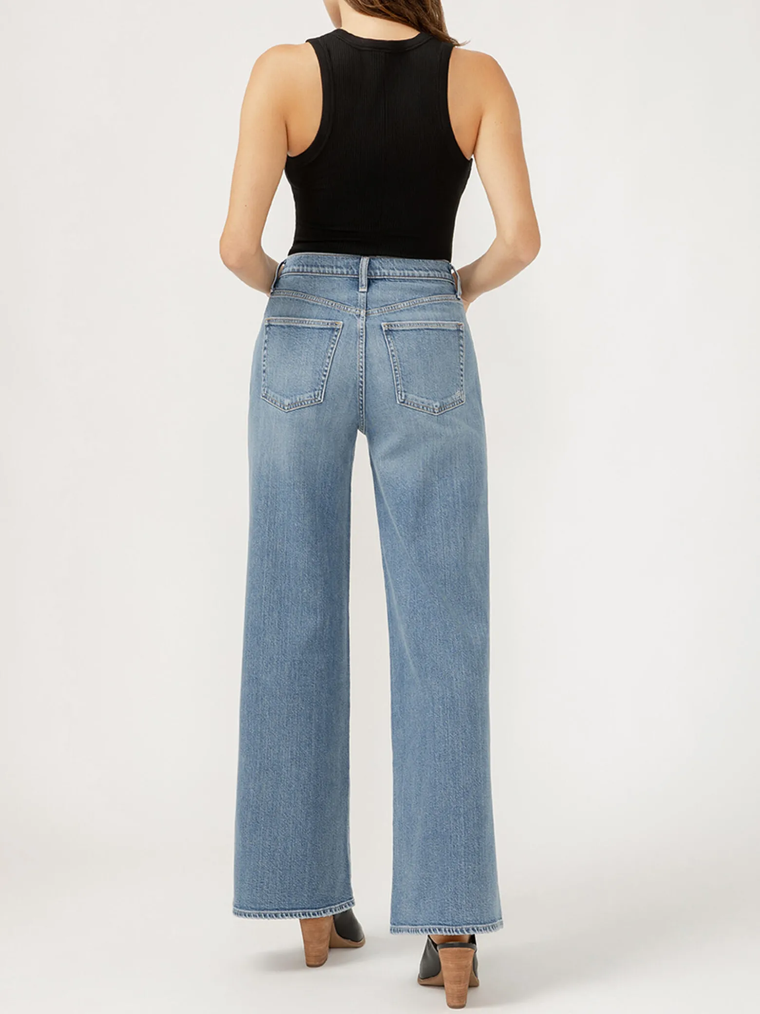 Highly Desirable High Rise Ultra Wide Leg Jeans