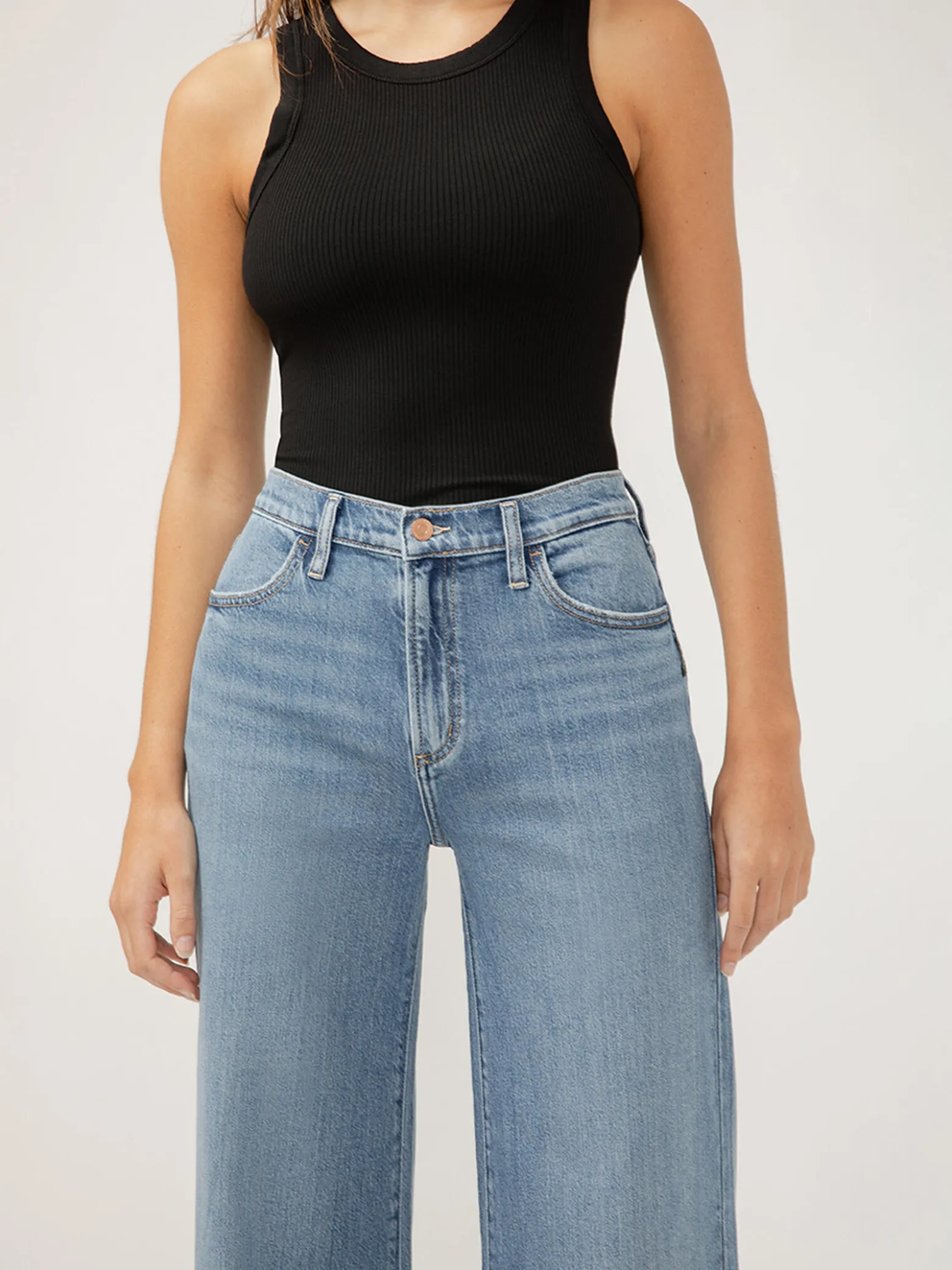 Highly Desirable High Rise Ultra Wide Leg Jeans