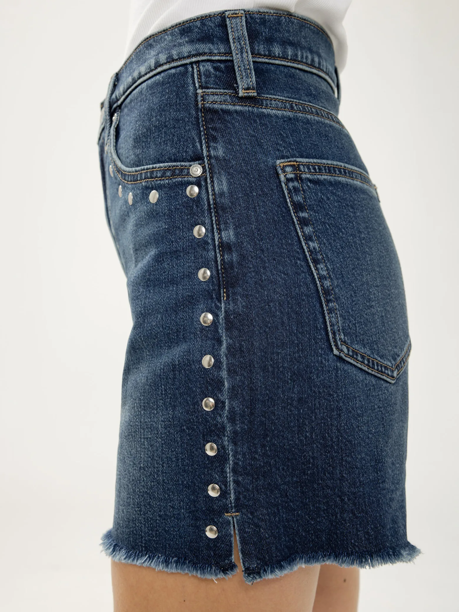 Highly Desirable High Rise Studded Shorts