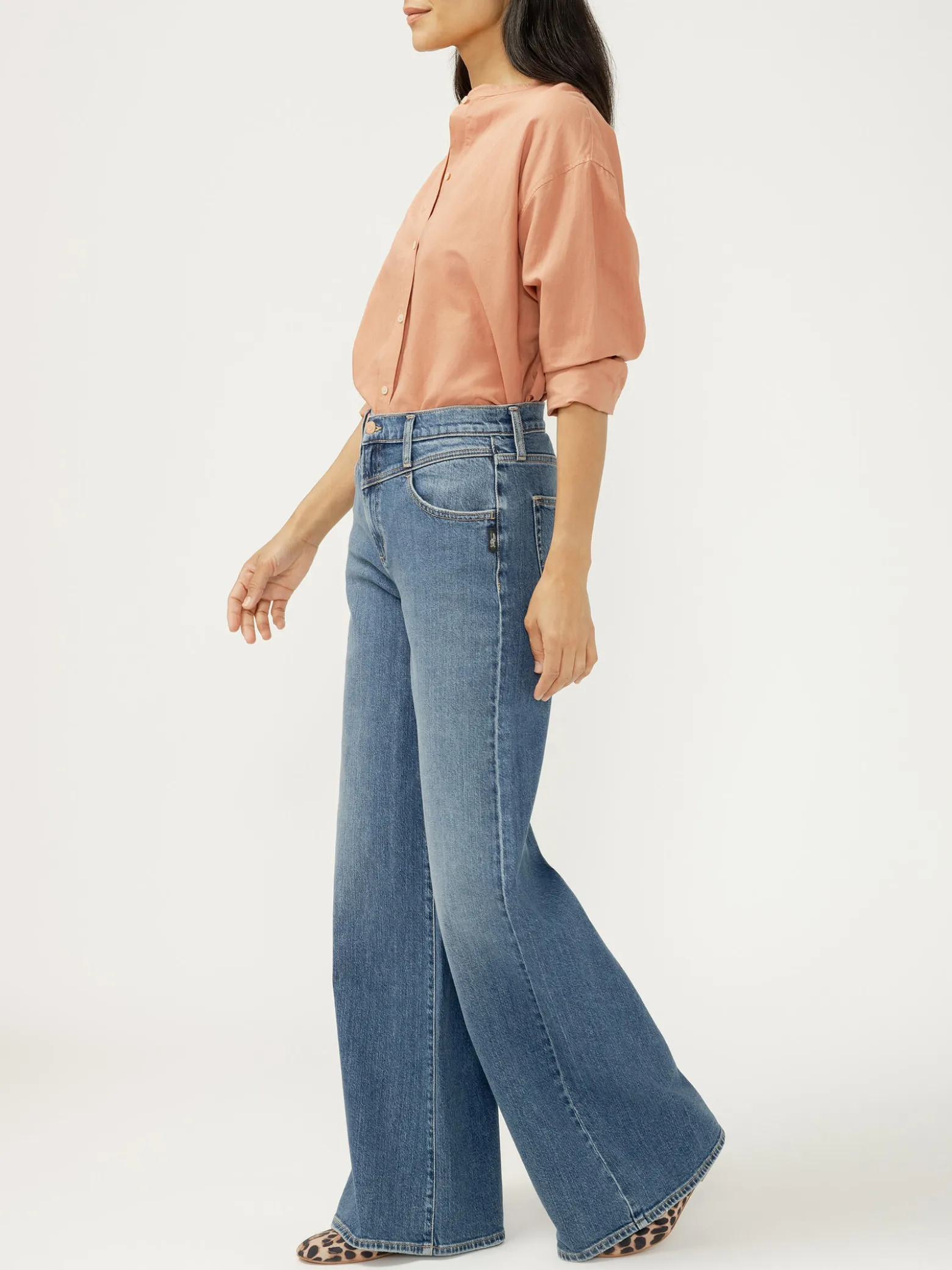 Highly Desirable High Rise Ultra Wide Leg Jeans