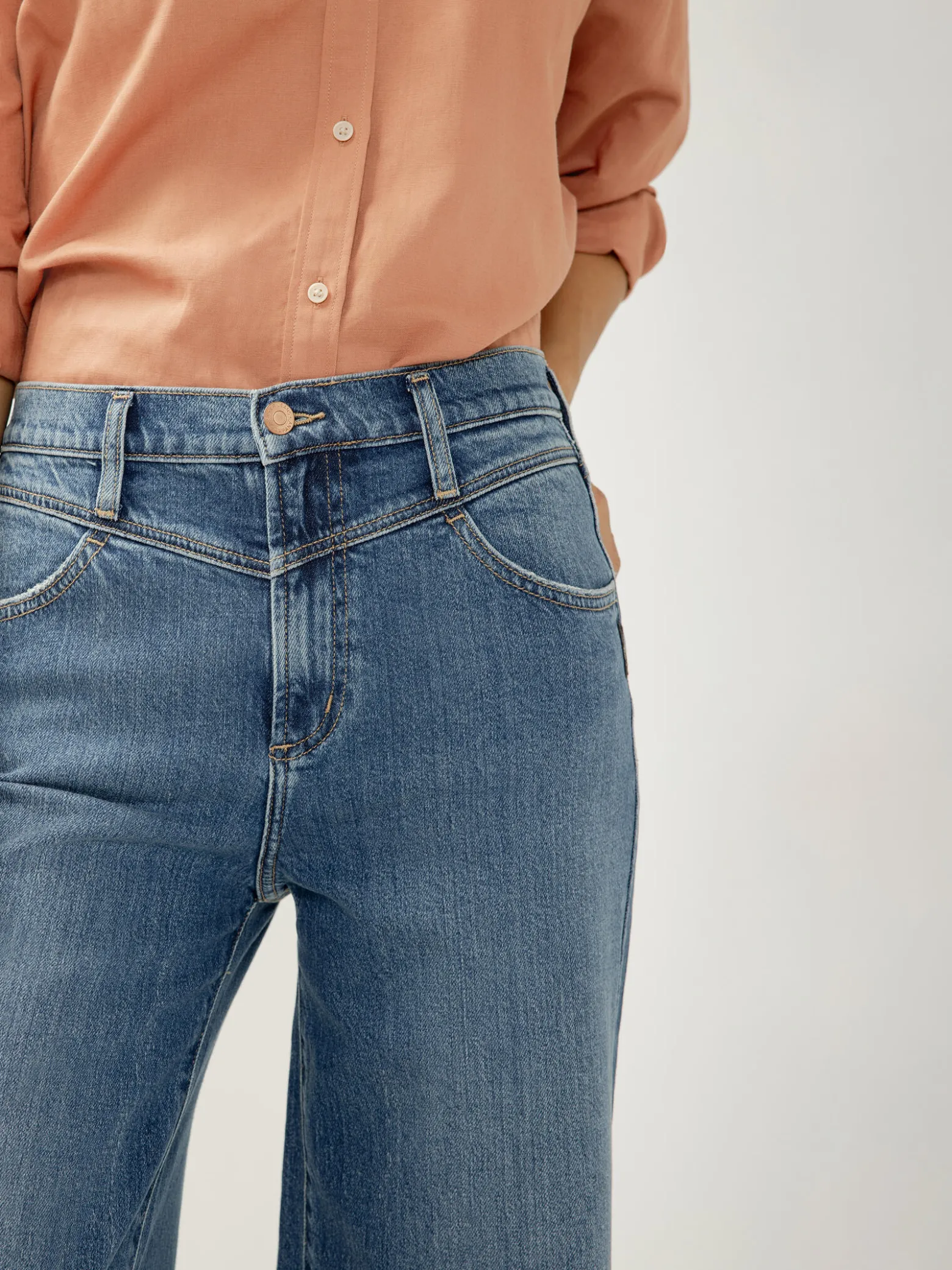 Highly Desirable High Rise Ultra Wide Leg Jeans