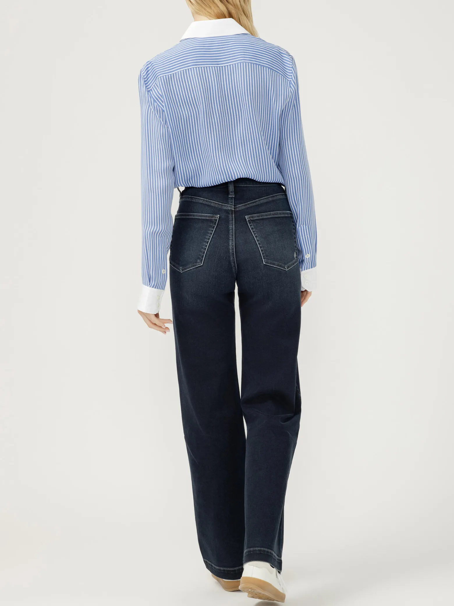 Highly Desirable High Rise Trouser Leg Jeans