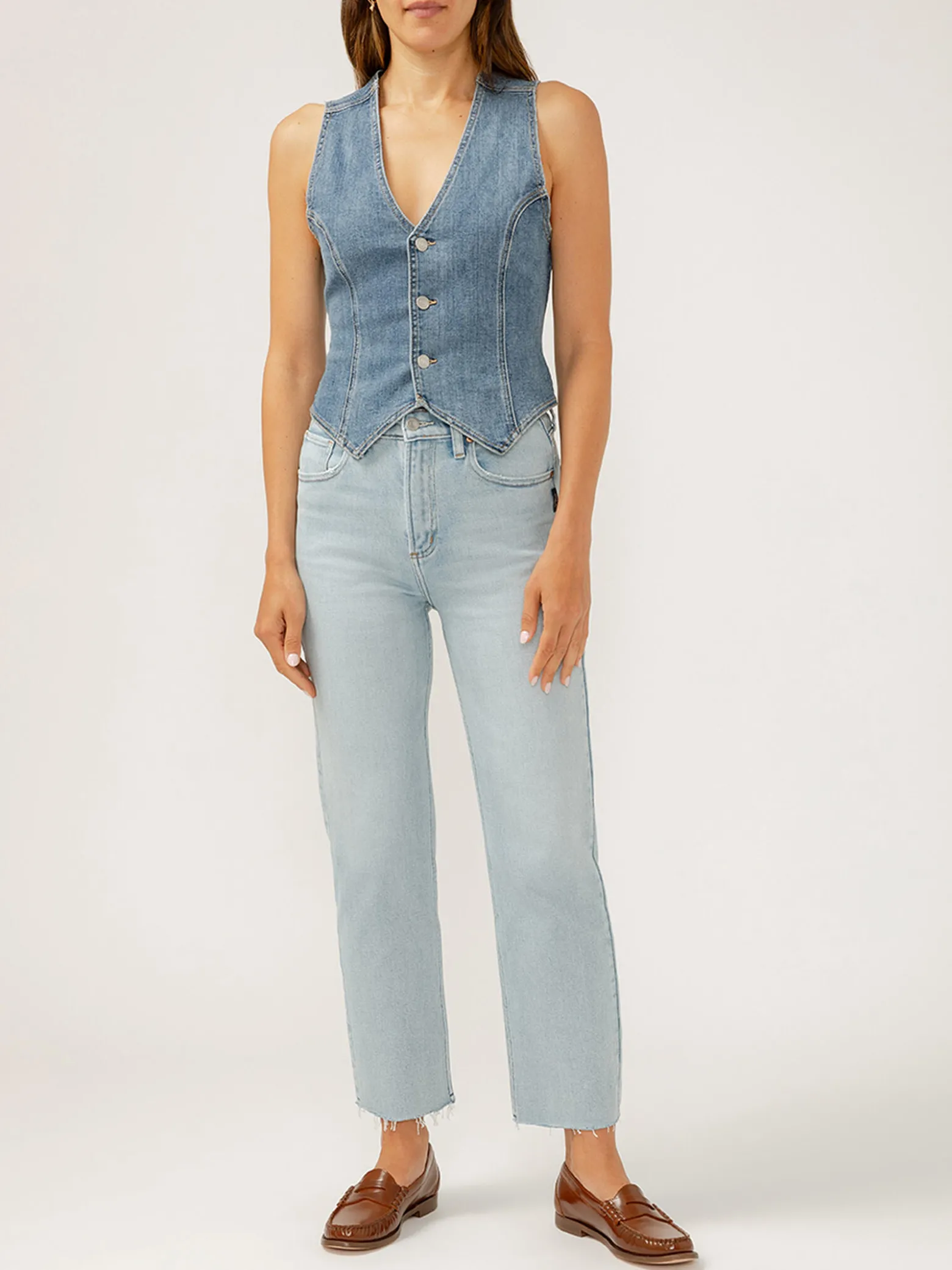 Highly Desirable High Rise Straight Leg Ankle Jeans