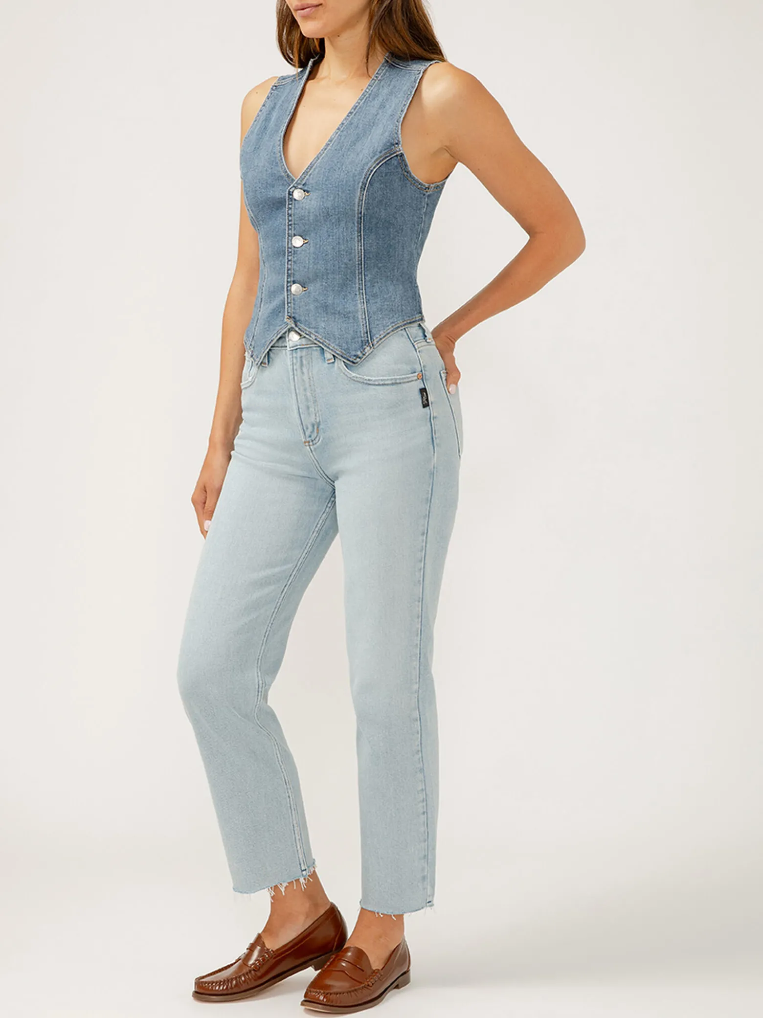 Highly Desirable High Rise Straight Leg Ankle Jeans