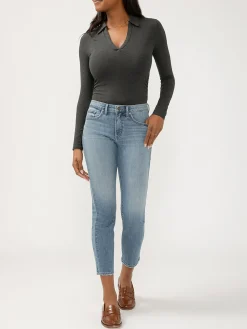 Isbister High Rise Straight Leg Luxe Stretch Jeans