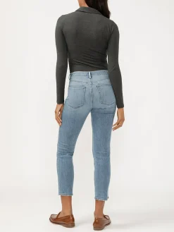Isbister High Rise Straight Leg Luxe Stretch Jeans