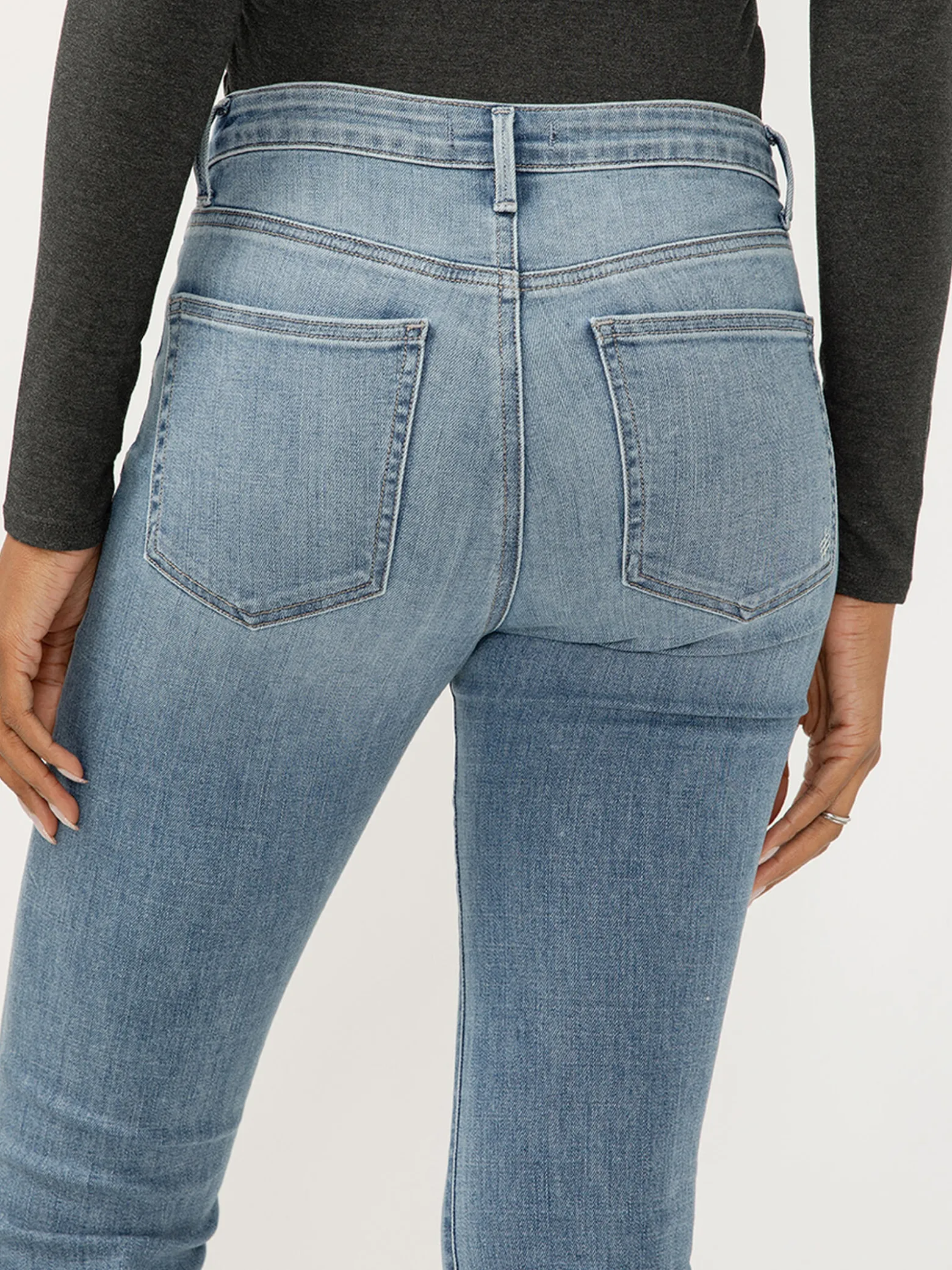 Isbister High Rise Straight Leg Luxe Stretch Jeans
