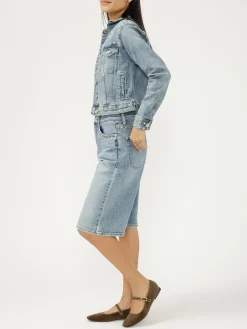 Limited Edition Studded Denim Long Shorts
