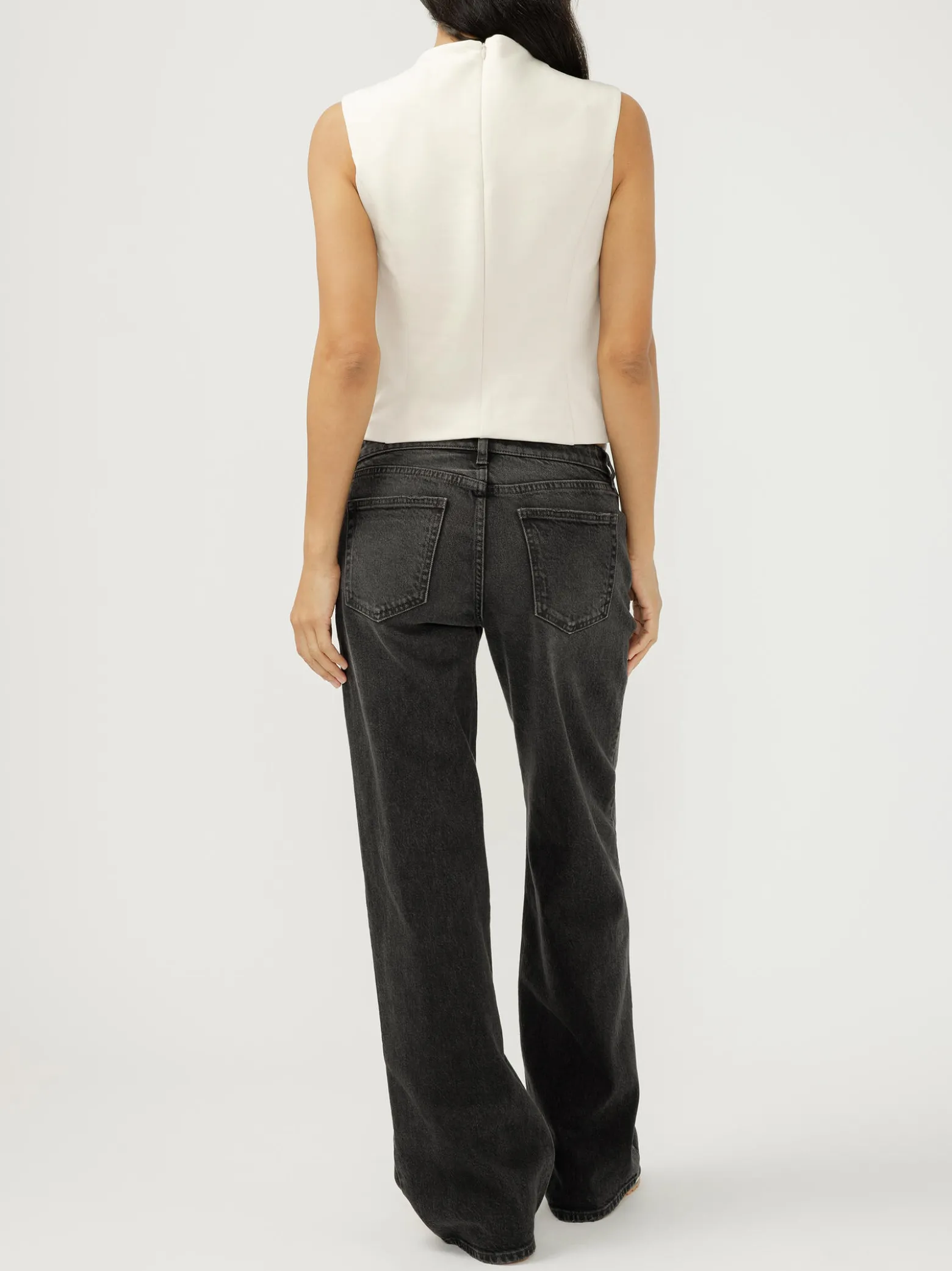 Loose & Low Low Rise Straight Leg Jeans