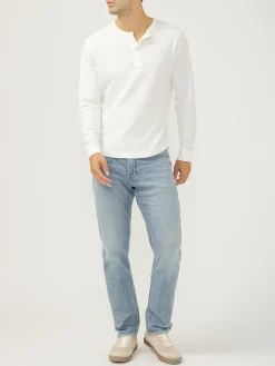 Machray Classic Fit Slim Straight Knit Flex Jeans