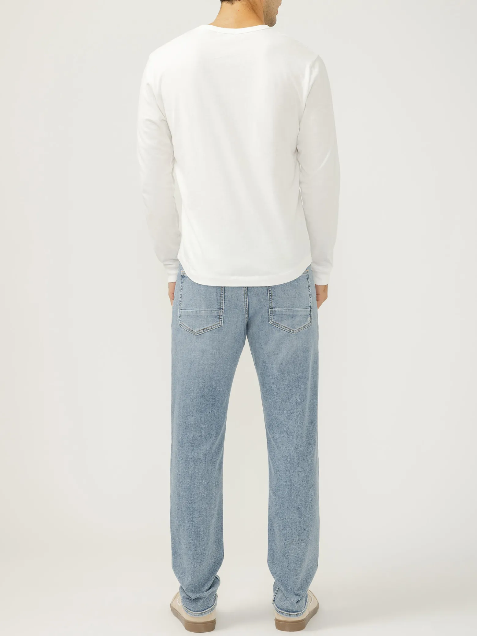 Machray Classic Fit Slim Straight Knit Flex Jeans