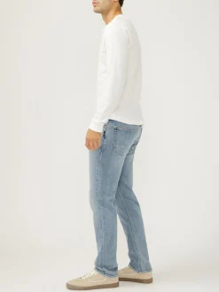 Machray Classic Fit Slim Straight Knit Flex Jeans