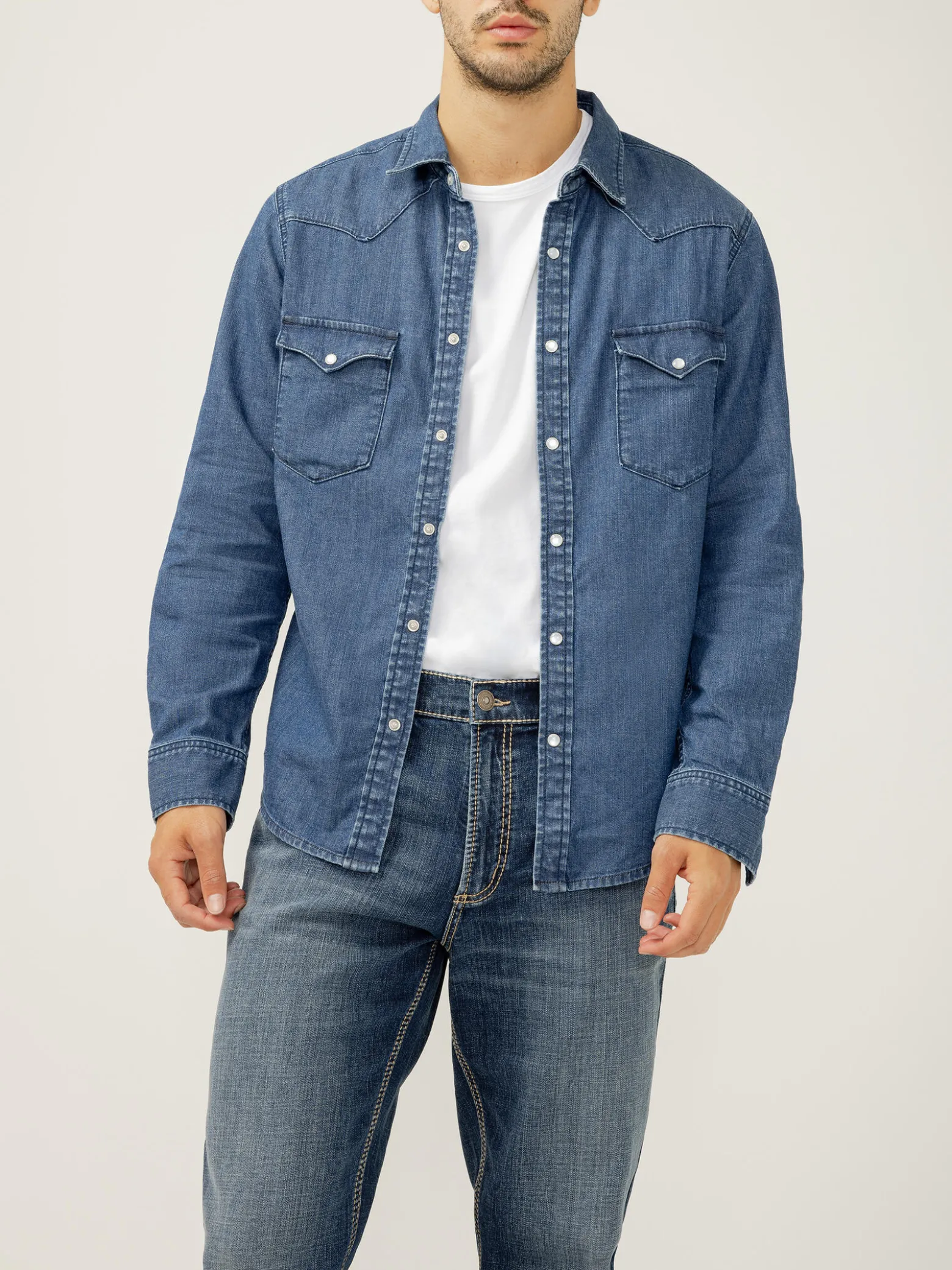 Men's Denim Western Shirt