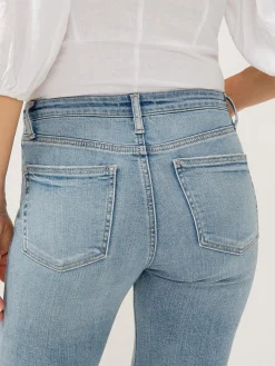 Most Wanted Mid Rise Ankle Straight Leg Jeans