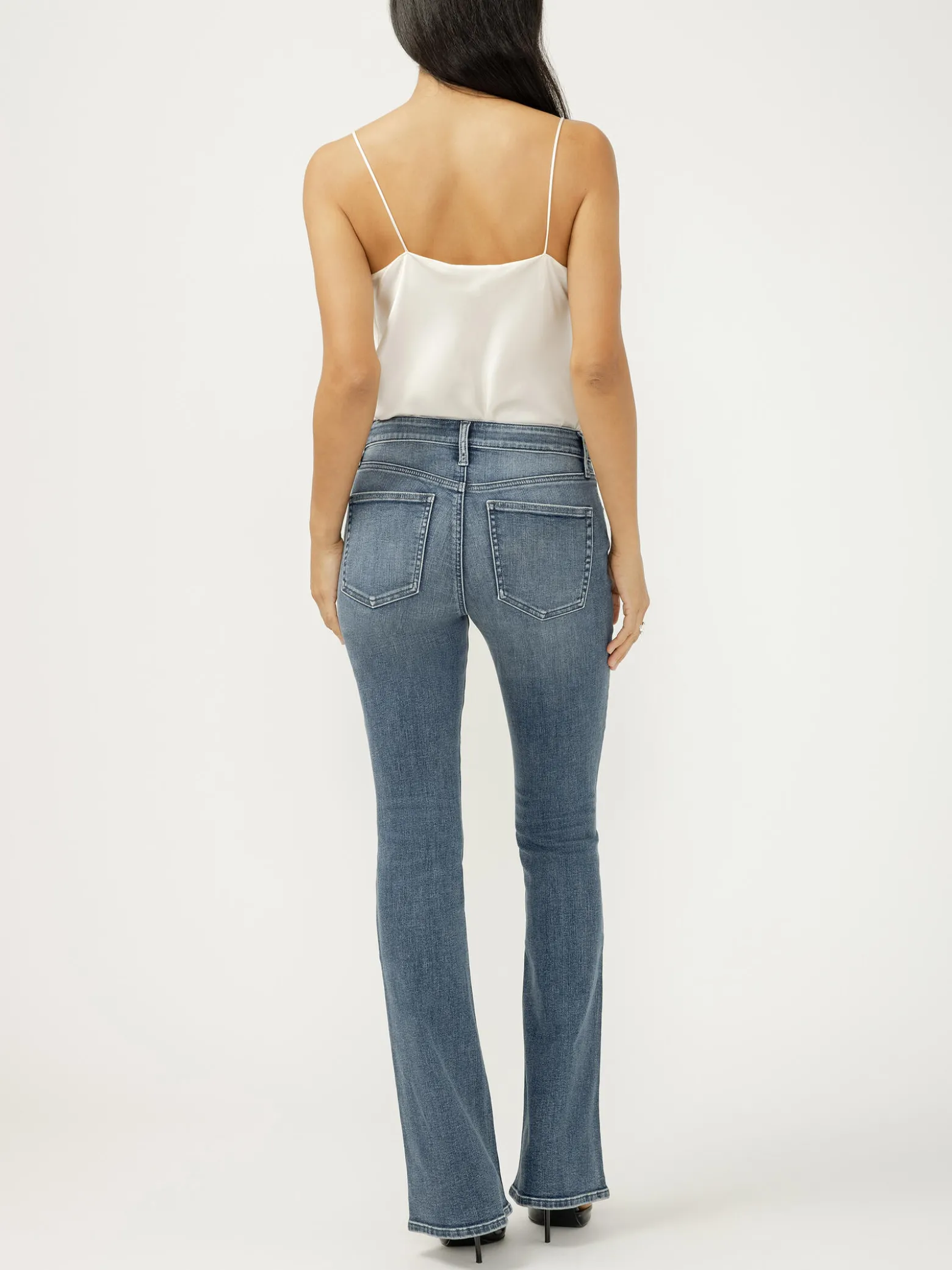 Most Wanted Mid Rise Skinny Flare Jeans