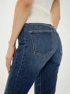 Most Wanted Mid Rise Straight Leg Ankle Jean
