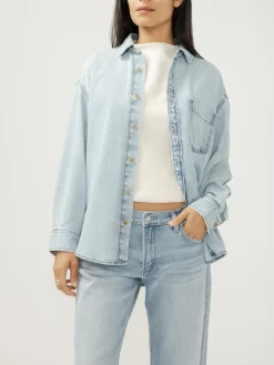 Relaxed Button-Up Beach Shirt