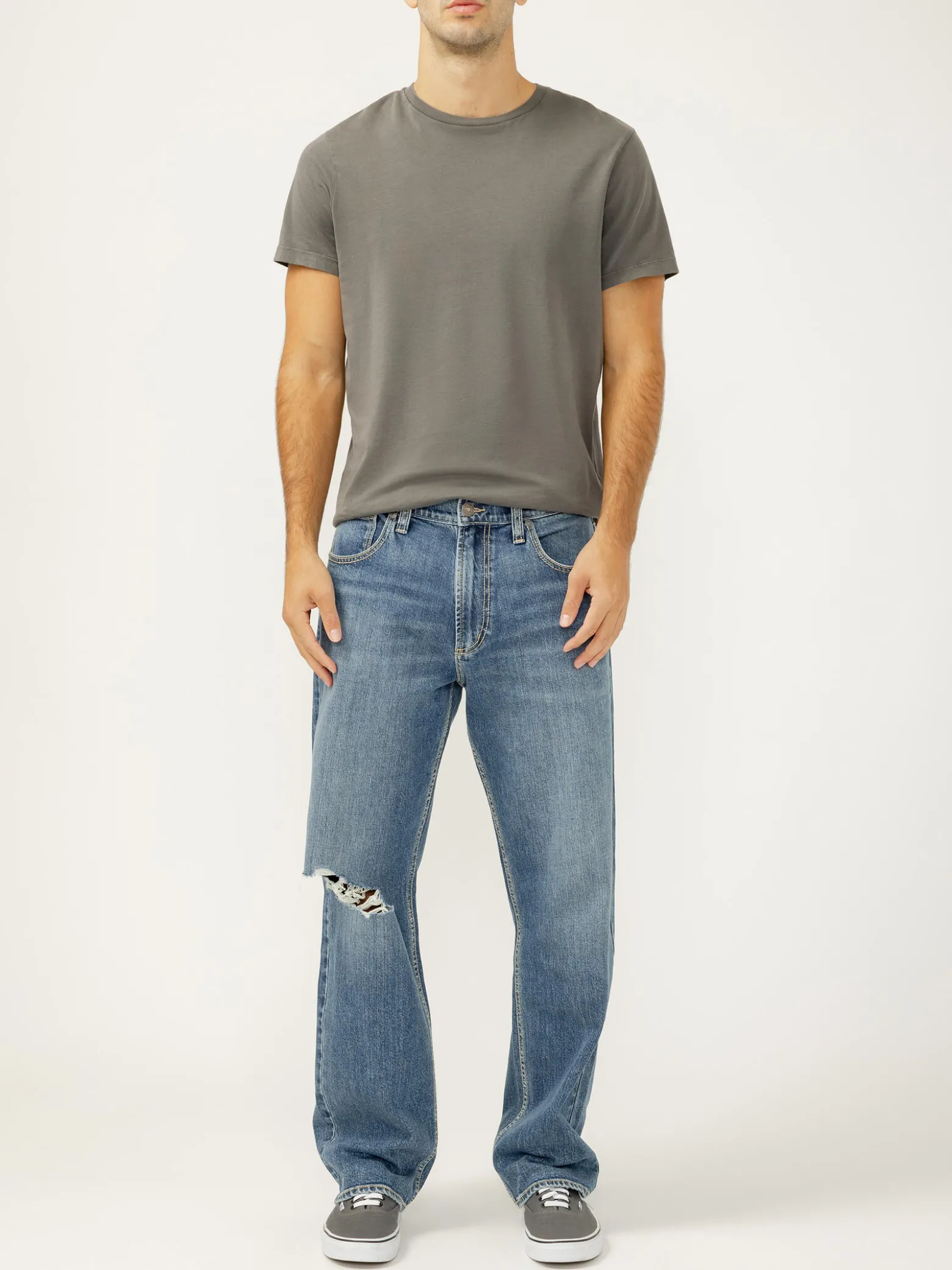 Relaxed Fit Straight Leg Jeans
