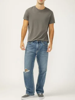 Relaxed Fit Straight Leg Jeans