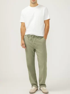 Relaxed Fit Trouser Leg Knit Flex Jeans