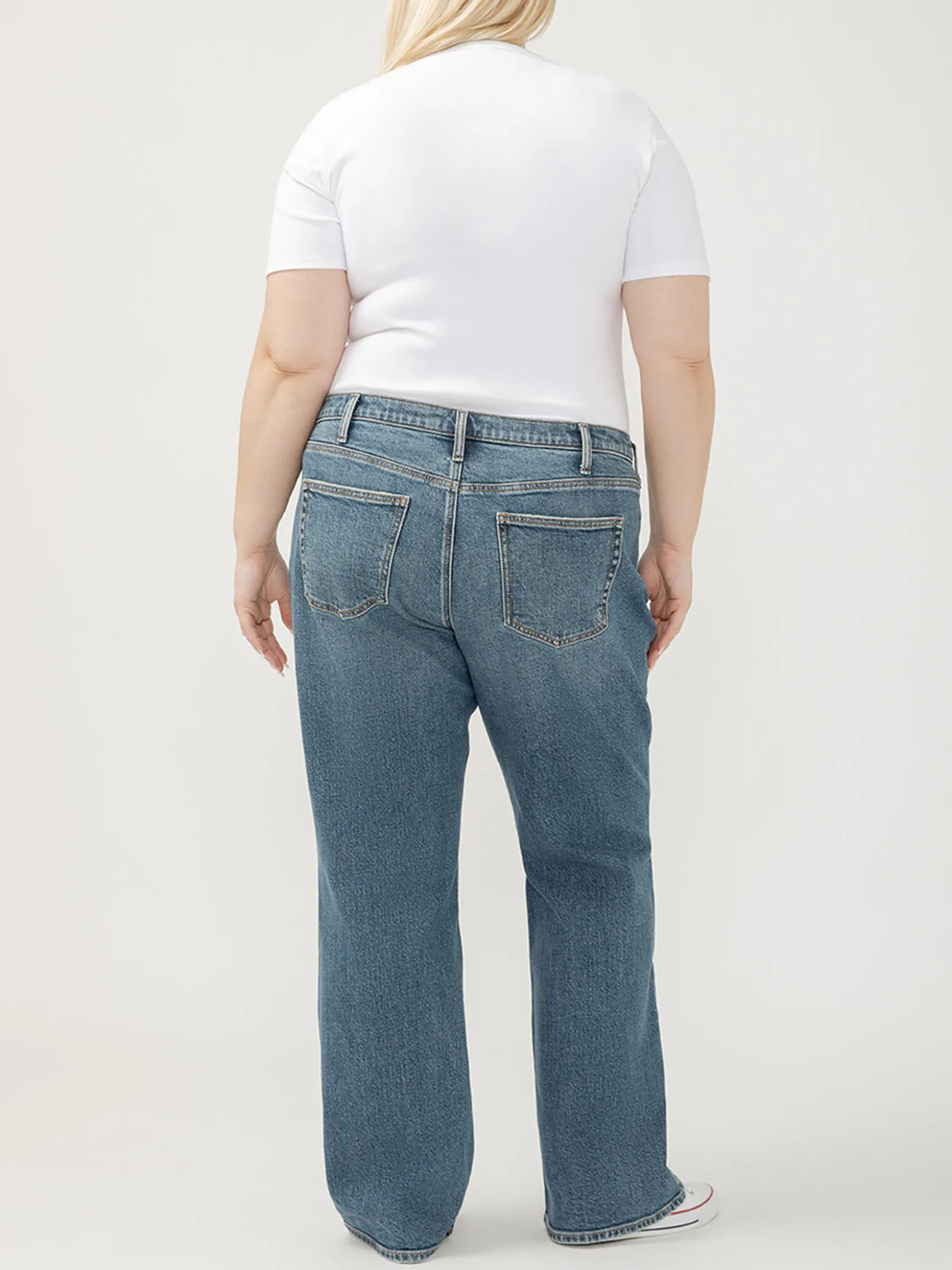 90s Baggy Mid Rise Bootcut Jeans Plus Size