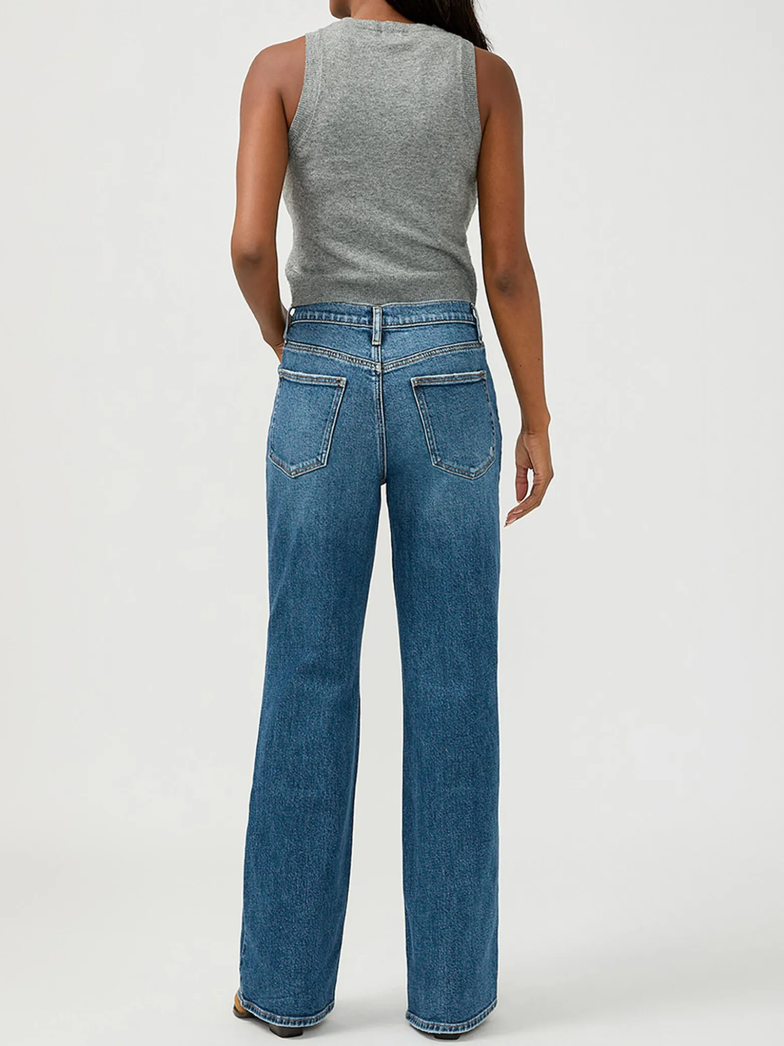 90s Baggy Mid Rise Bootcut Jeans