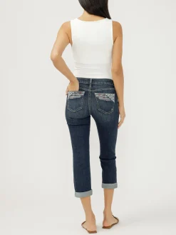 Suki Mid Rise Americana Luxe Stretch Capri