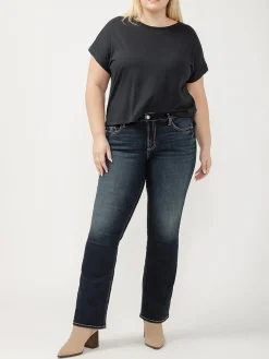 Suki Mid Rise Bootcut Jeans Plus Size